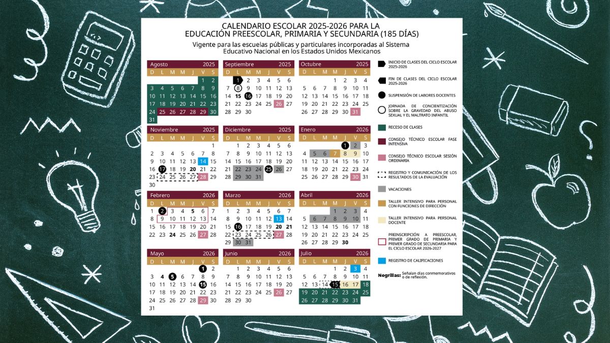 CALENDARIO ESCOLAR 2025 A 2026 OFICIAL