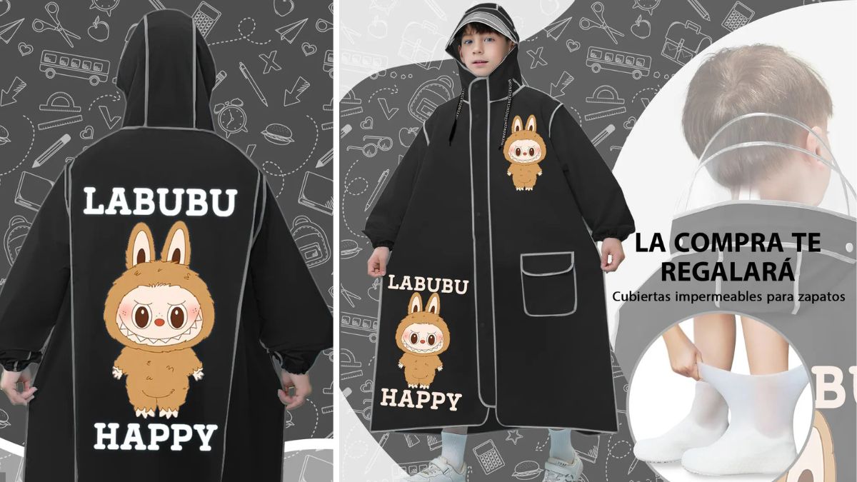 CAPA IMPERMEABLE LABUBU 2025