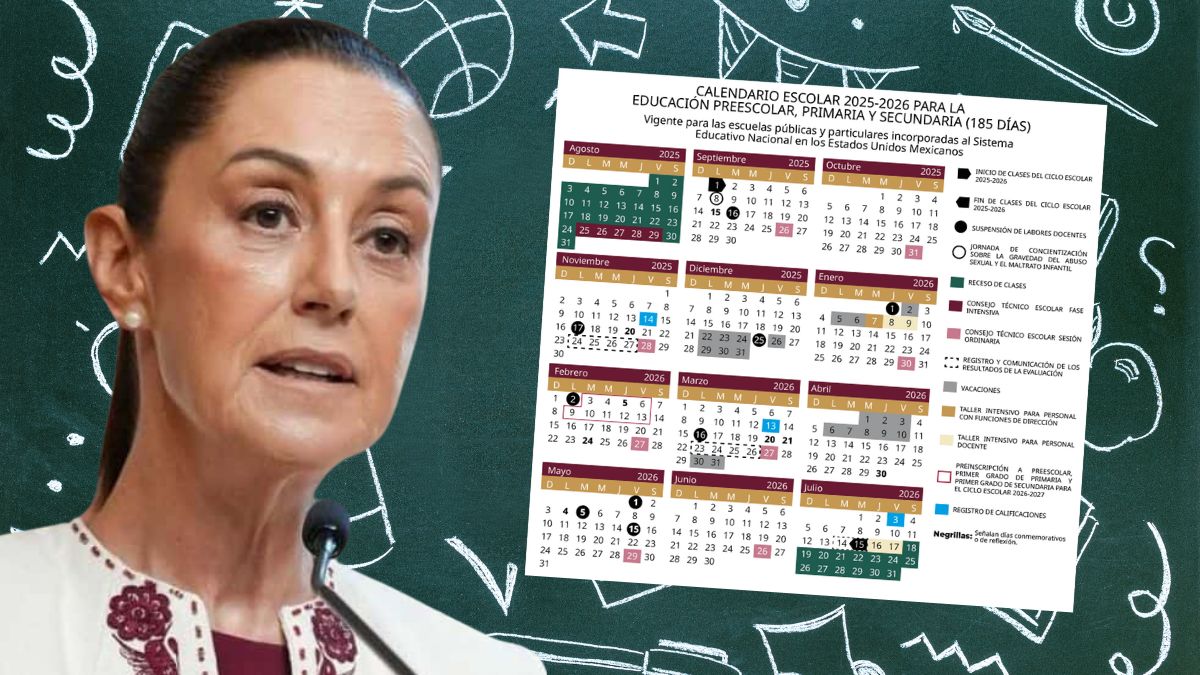 Claudia Sheinbaum Pardo CALENDARIO ESCOLAR 2025 A 2026 SEP
