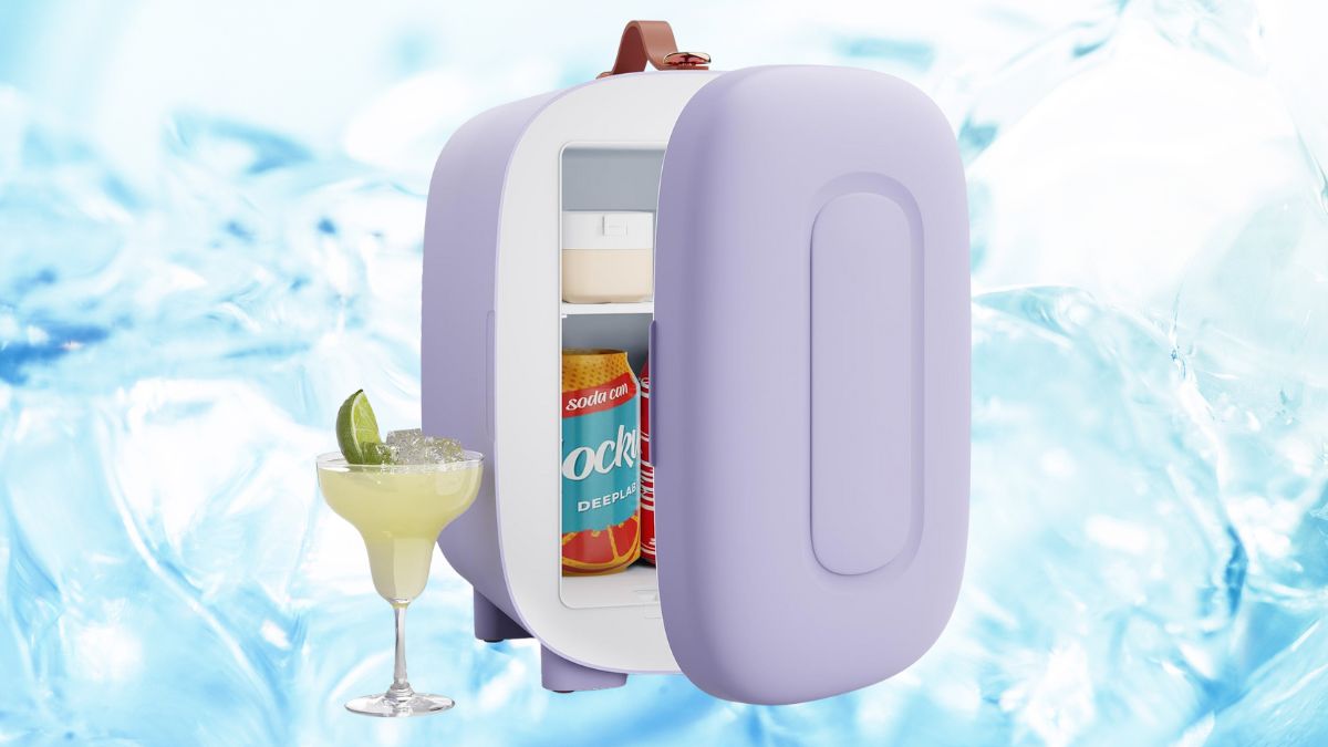 Mini refri morado con descuento en Amazon: coqueto, compacto y listo para la temporada de calor Foto: Especial