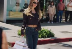 Belinda va de compras a Loro Piana para promocionar su canción