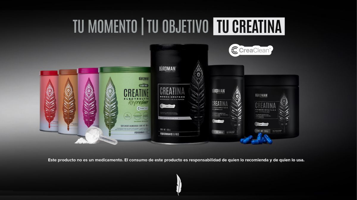 Birdman presenta su nueva familia de creatinas bajo la campaña internacional “Tu momento, tu objetivo, tu creatina” Foto: Especial