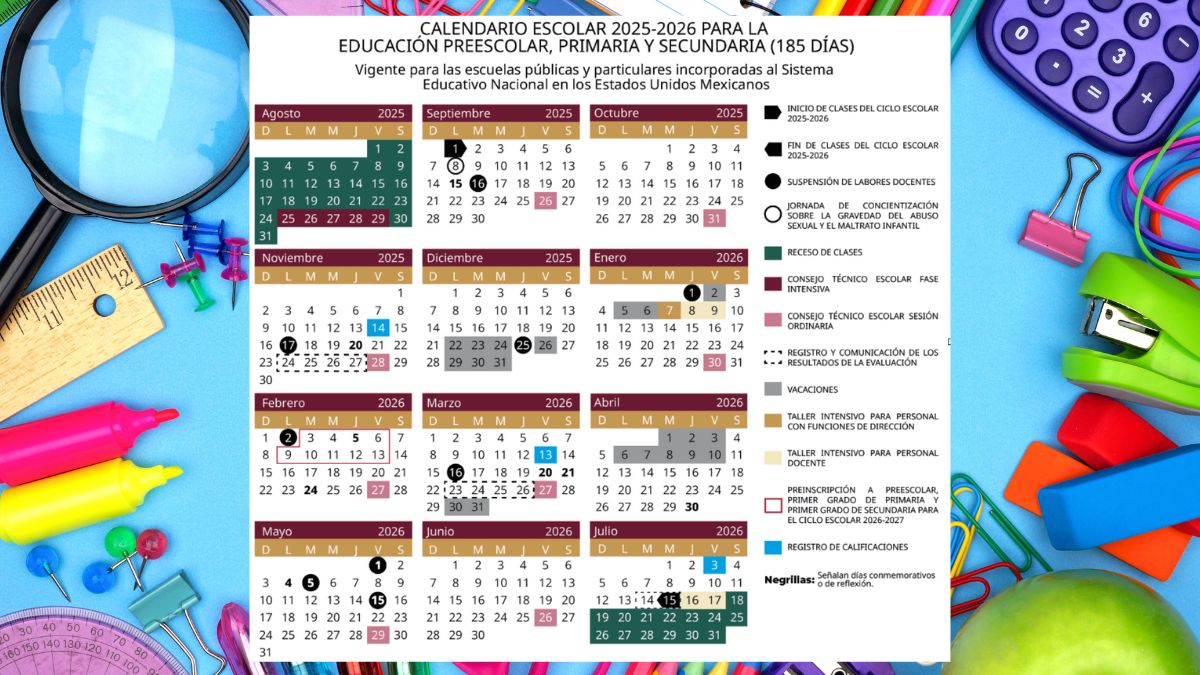 calendario escolar sep 2025 a 2026