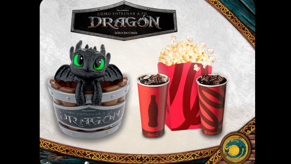 Combo PALOMERA 3D de Cómo Entrenar a tu Dragón de Cinemex: ¿Cuándo sale y cuánto costará? Foto: Especial