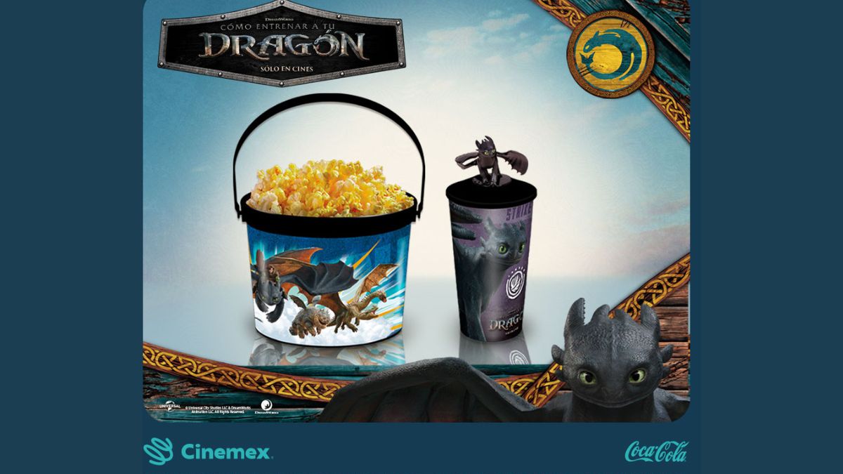 Combo Cómo Entrenar a tu Dragón de Cinemex: ¿Cuánto cuesta y qué incluye? Foto: Especial