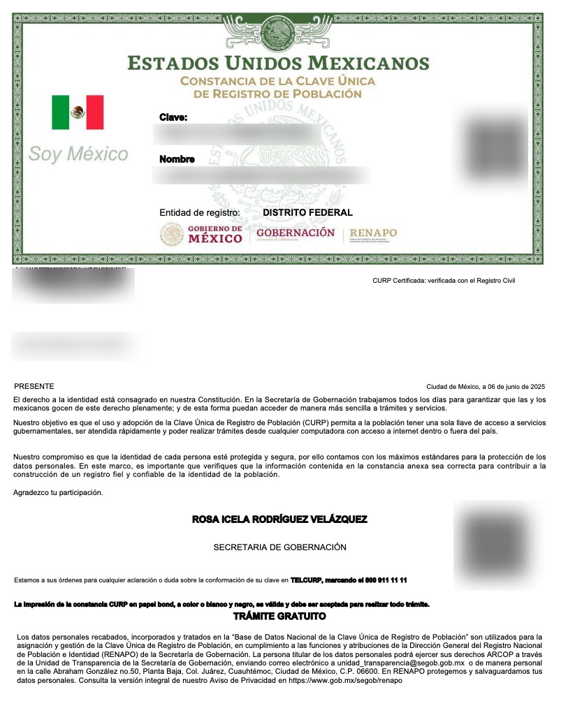 curp pdf