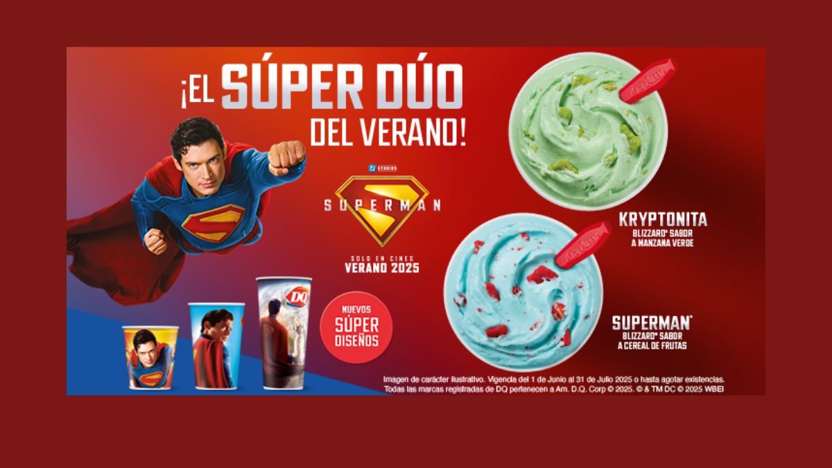 Dairy Queen x Superman: Conoce los vasos coleccionables y helados edición especial Foto: Especial