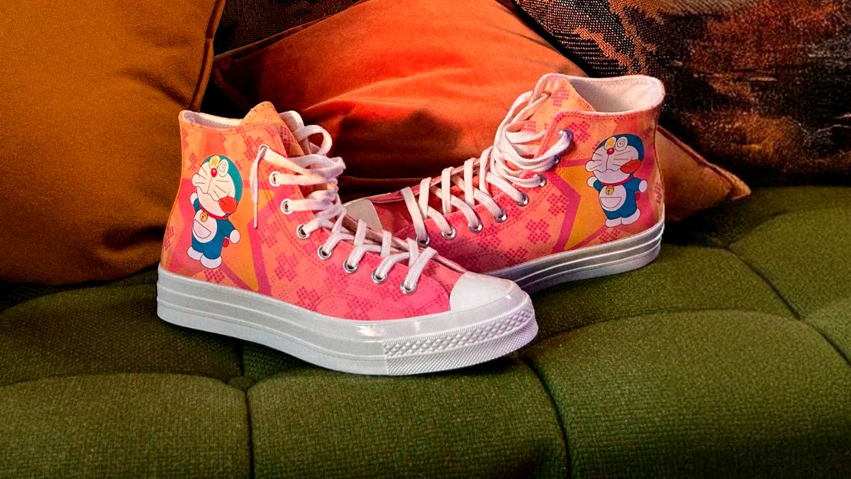 Converse x Doraemon: La colección que rinden homenaje al gato cósmico ya tiene fecha de LANZAMIENTO Foto: Especial
