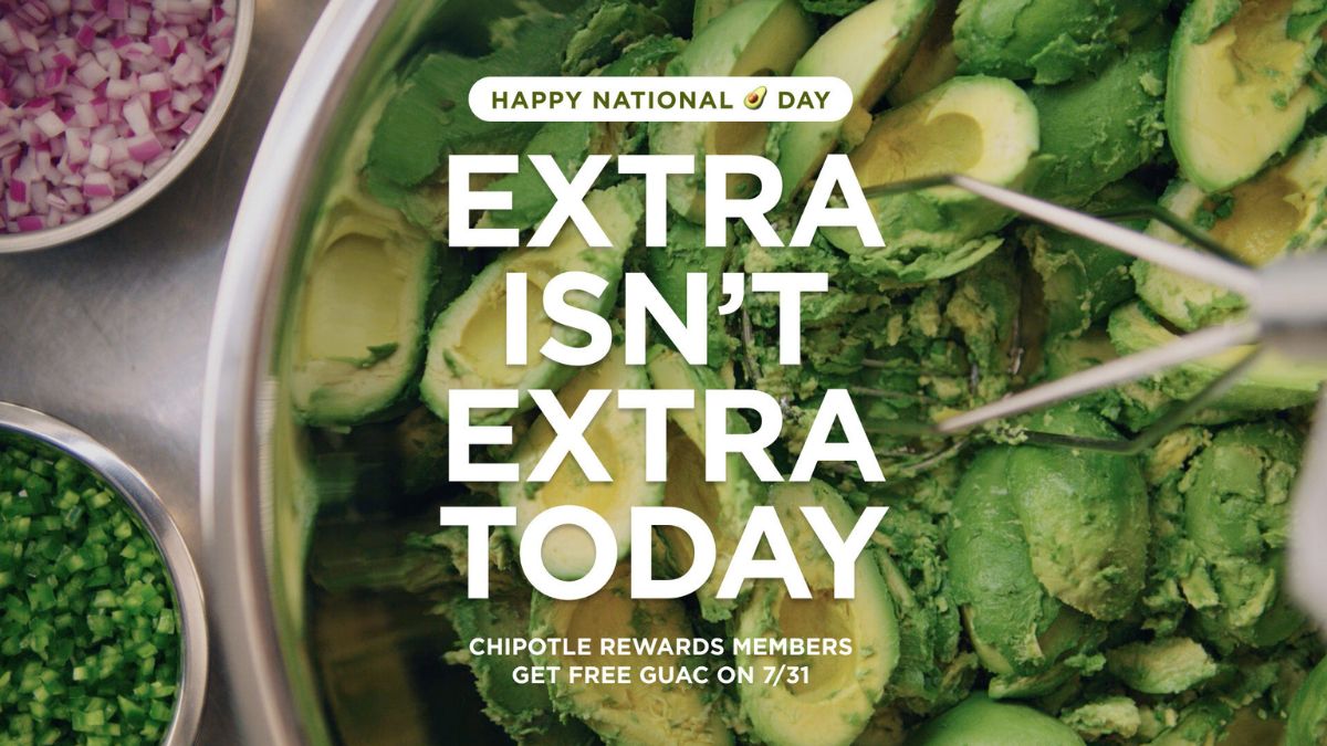 Chipotle will give away free guac for a year! Here's how you can win it