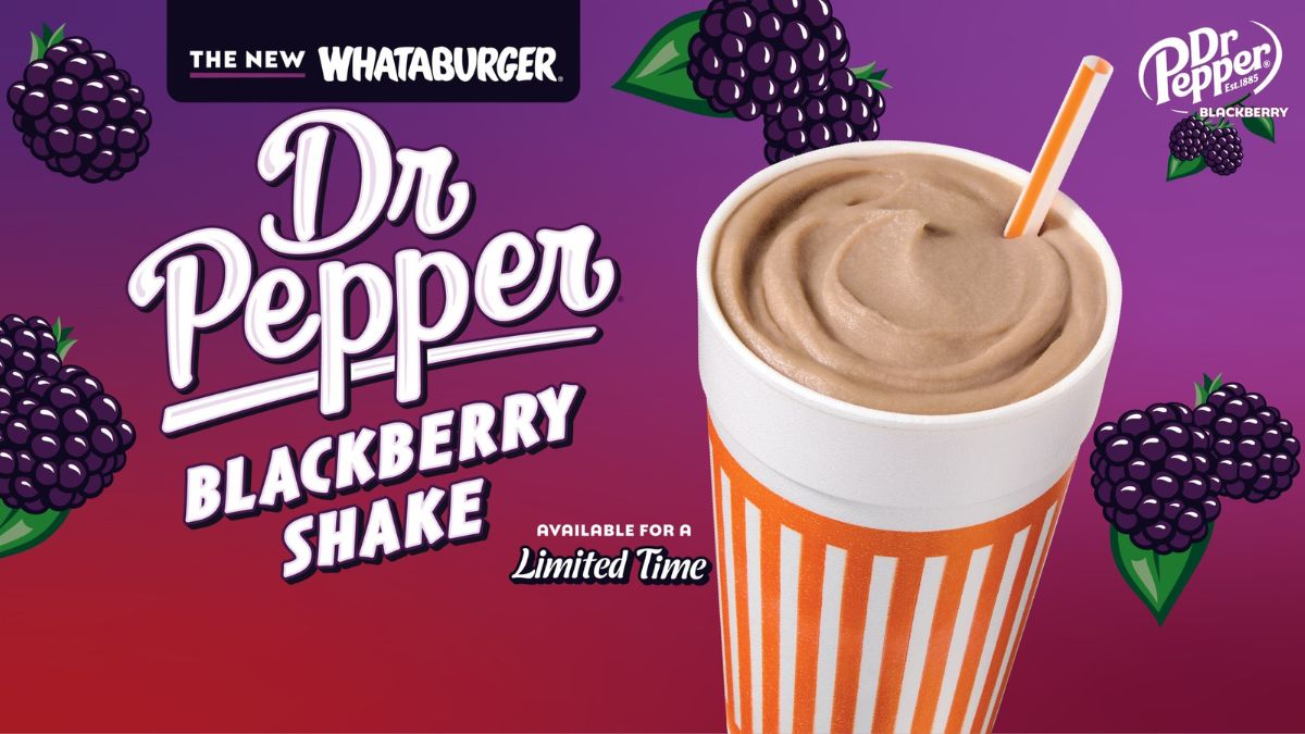 Whataburger launches new Dr Pepper blackberry shake! When will it go on sale?