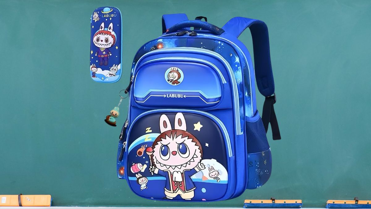La mochila Labubu ideal para el regreso a clases 2025 está en Amazon con precio único Foto: Especial