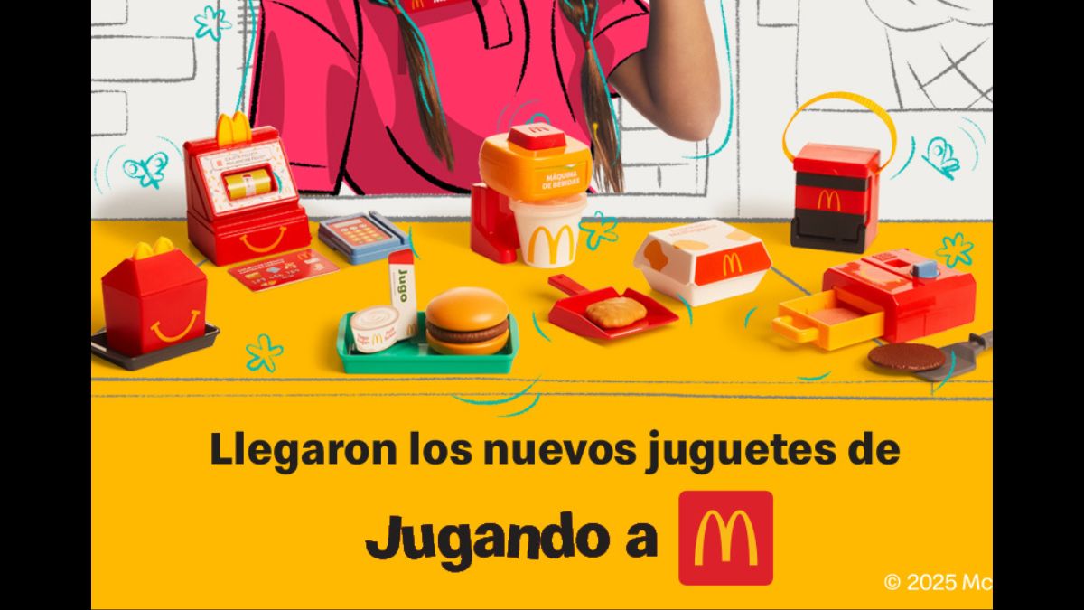 Asi son los juguetes de la Cajita Feliz de Julio 2025 de McDonald’s Foto: Especial