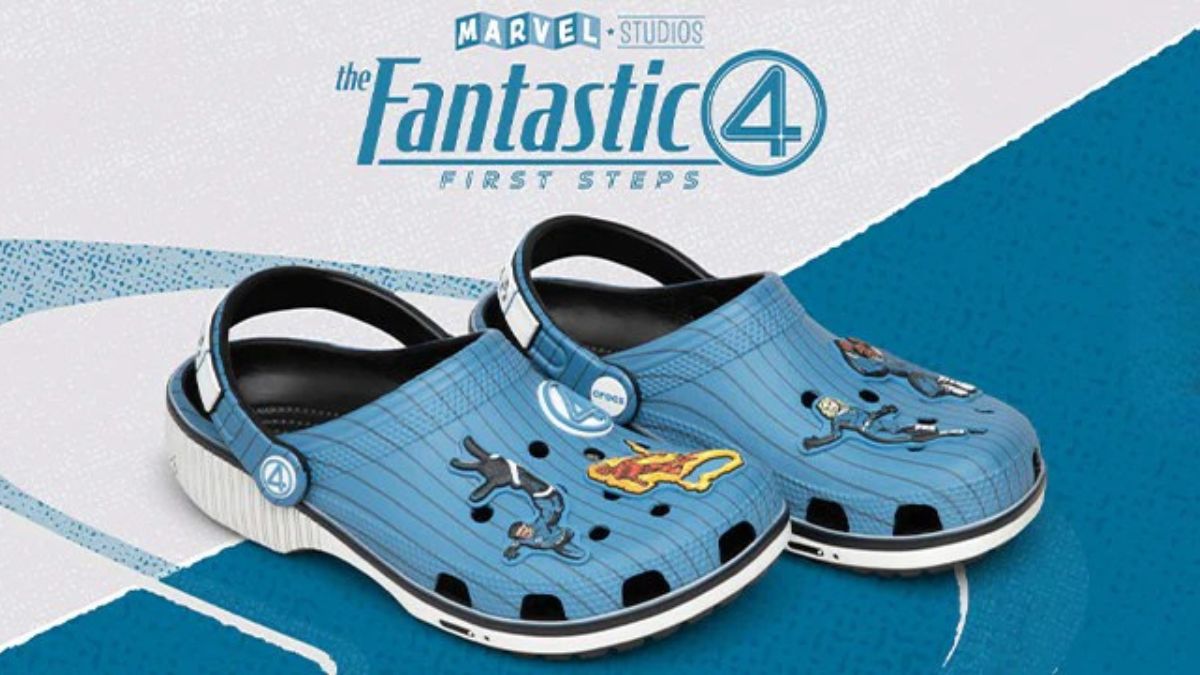 Así son los Crocs edición especial de Los 4 Fantásticos que se inspiran en la nueva película Foto: Especial