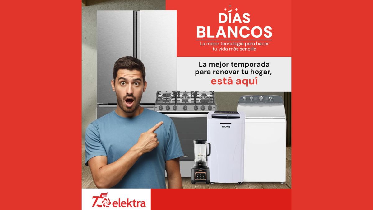 Días Blancos Elektra 2025: ¿De qué trata y qué ofertas tiene? Foto: Especial