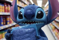 Ponen a la venta carne azul de Stitch en supermercado