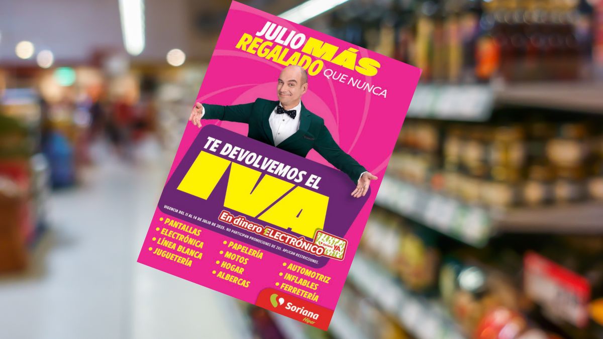 Julio Regalado de Soriana lanza su octavo folleto de ofertas: Disponible del 11 al 17 de julio Foto: Especial