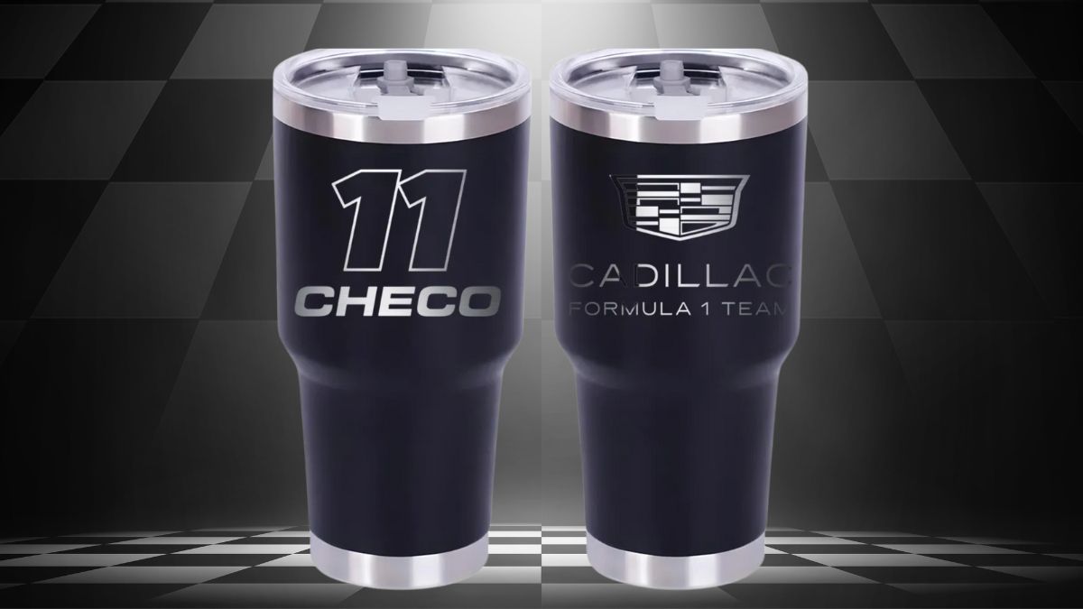 ¡Adiós Tepito, hola Mercado Libre! Este vaso tipo Stanley de Checo Pérez x Cadillac cuesta menos de 400 pesos Foto: Especial