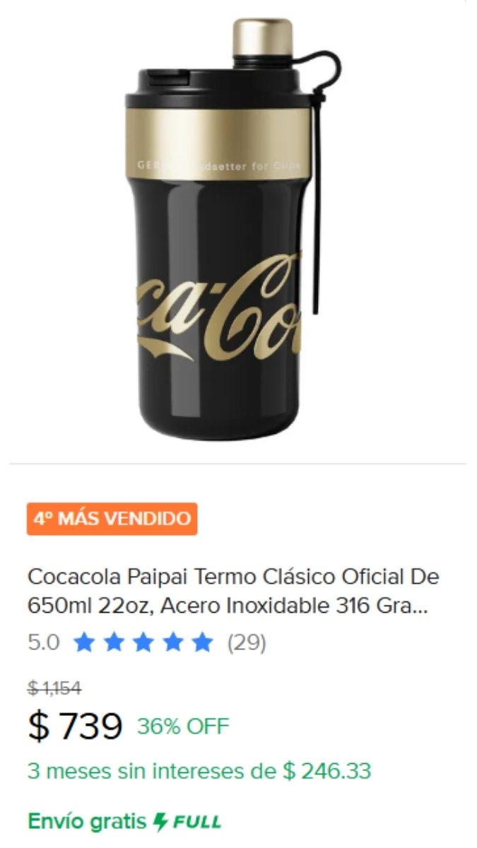 termo negro coca cola