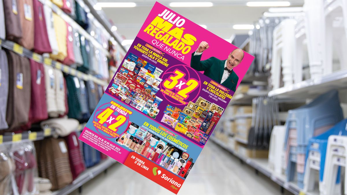 Julio Regalado de Soriana lanza su SÉPTIMO folleto de ofertas: Disponible del 4 al 10 de julio Foto: Especial