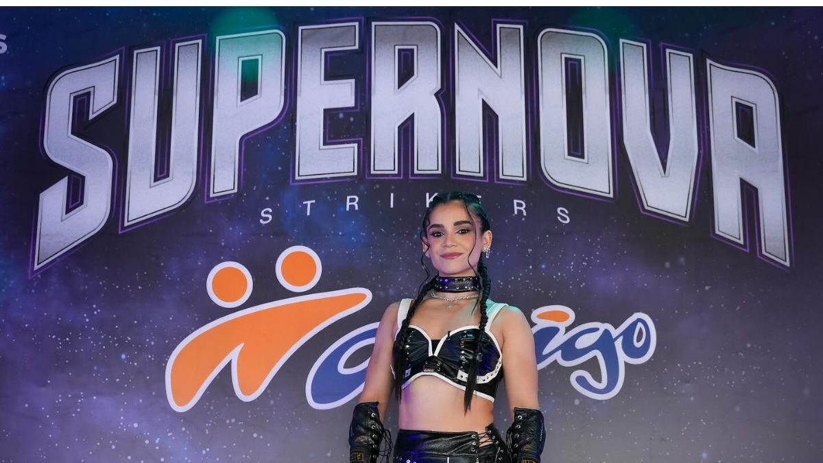 Alana Flores, ganadora indiscutible de la pelea estelar de Supernova Strikers 2025 Cortesía: Marca