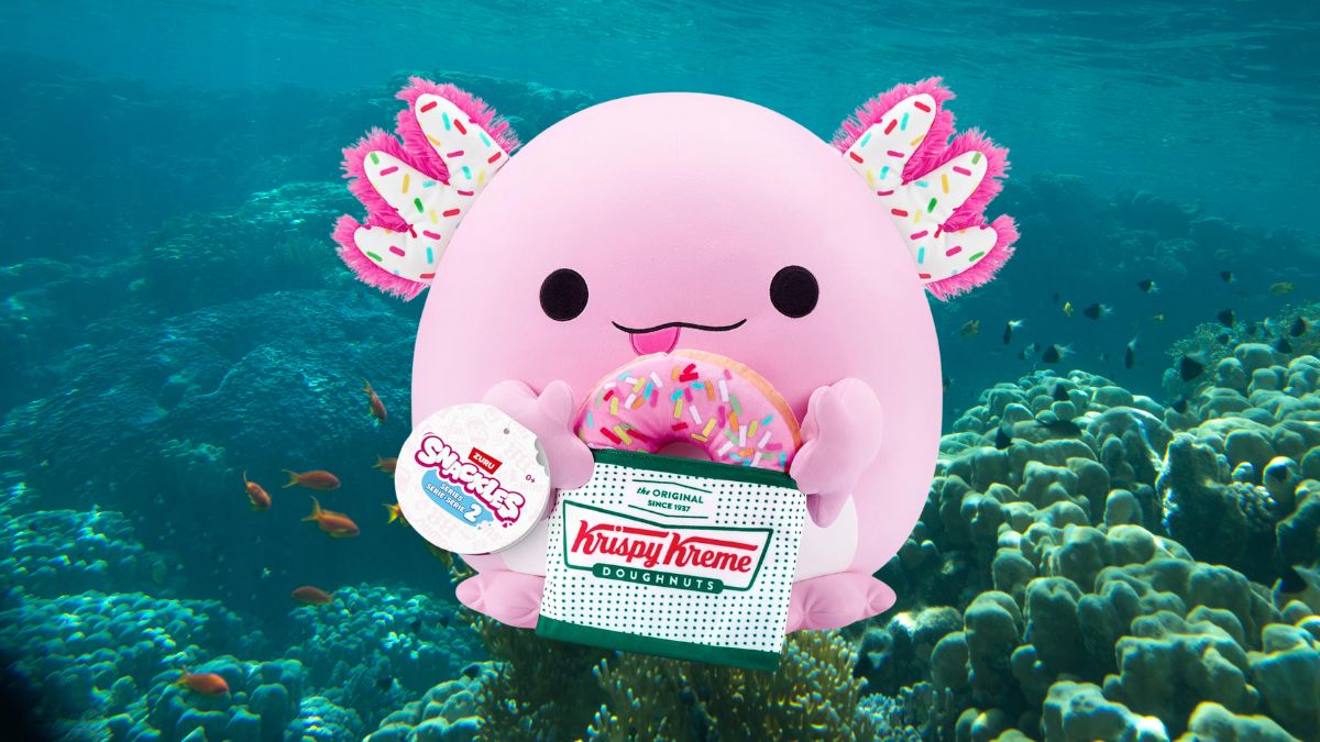 Este Ajolote de Krispy Kreme con descuento en Amazon te va a encantar Cortesía: Marca / Canva