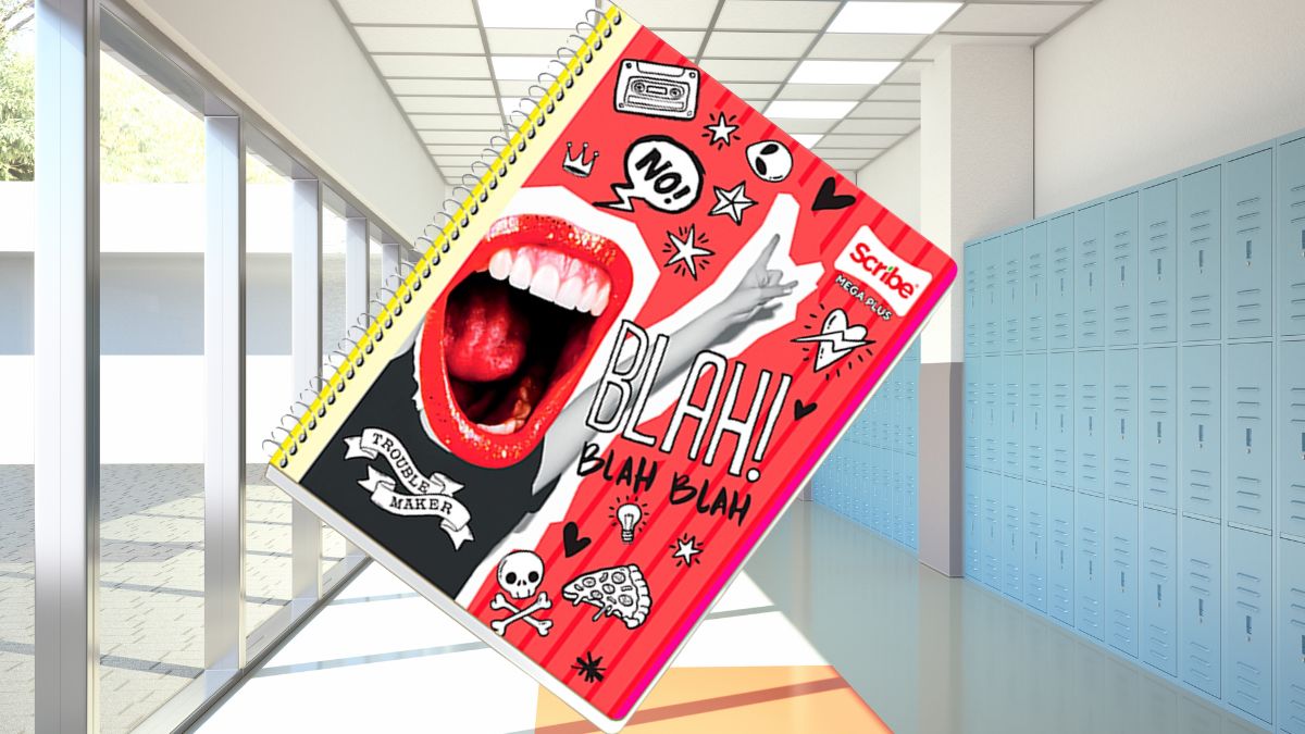Regreso a clases 2025: Cuaderno SCRIBE profesional con espiral de rayas 100 hojas a precio único en Amazon Foto: Especial