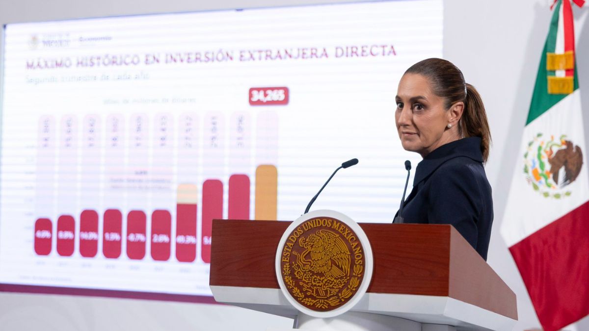 Claudia Sheinbaum destaca inversión extranjera: “Ni los aranceles frenaron la economía” Cortesía: Gobierno