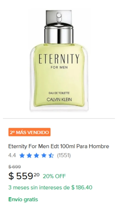 perfume eternity calvin klein
