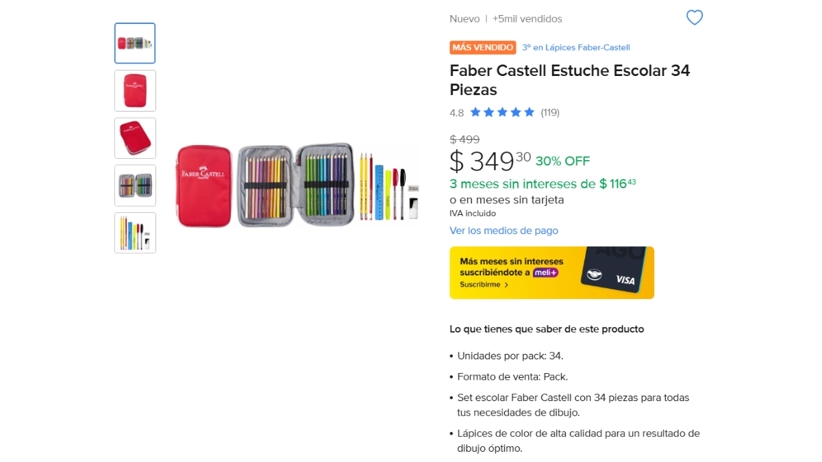 set de lapices de colores faber castell