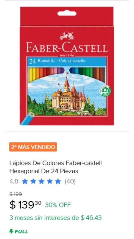 set de lapices de colores faber castell