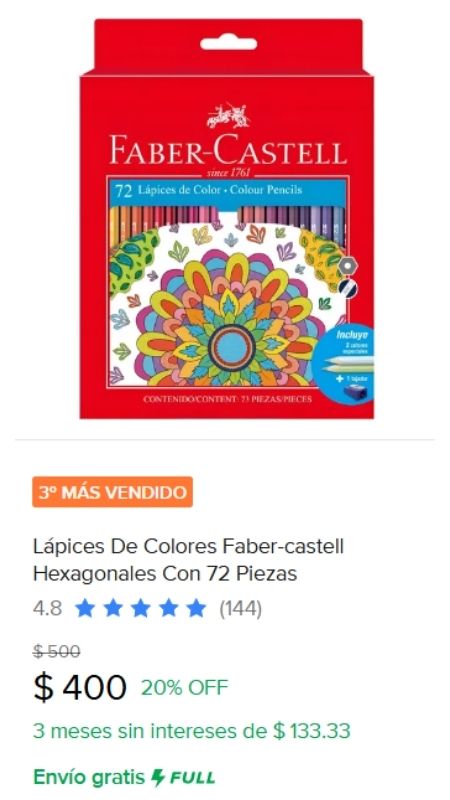 set de lapices de colores faber castell