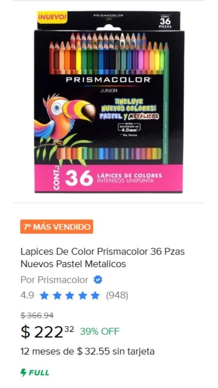 set de colores prismacolor