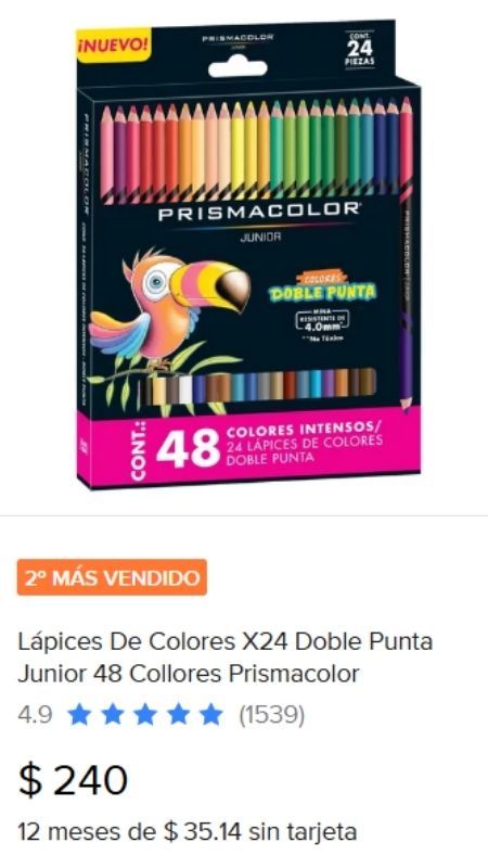 set de colores prismacolor