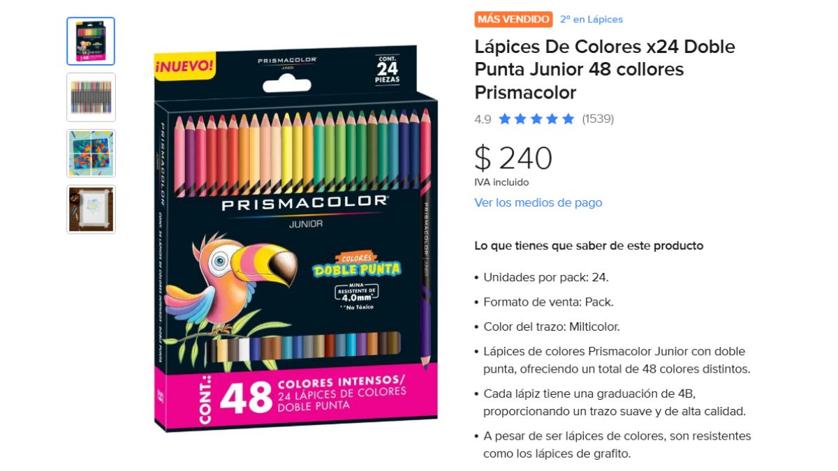 set de colores prismacolor