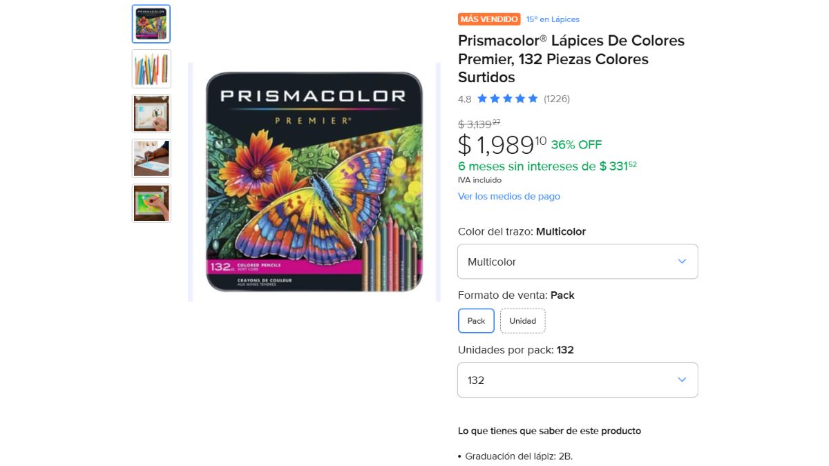 set de colores prismacolor