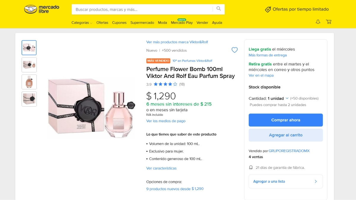 perfume viktor and rolf mercado libre