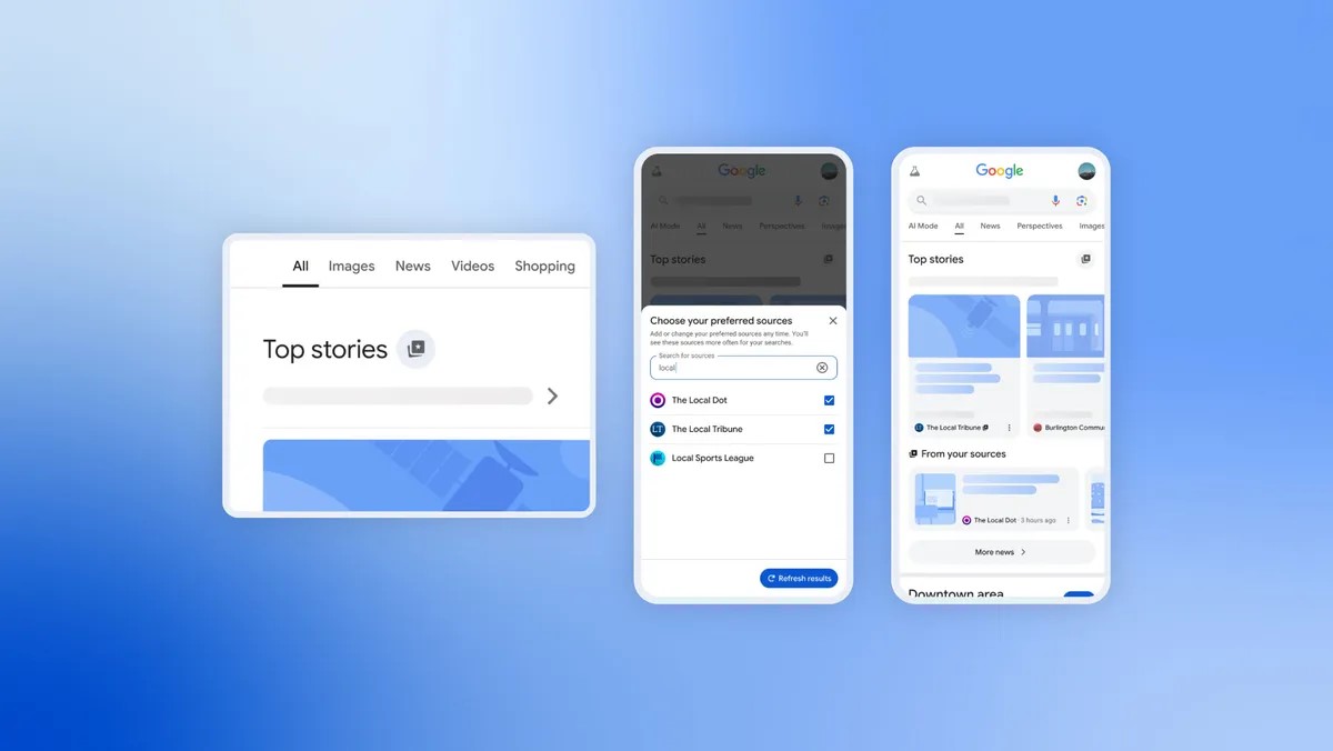 preferred sources google