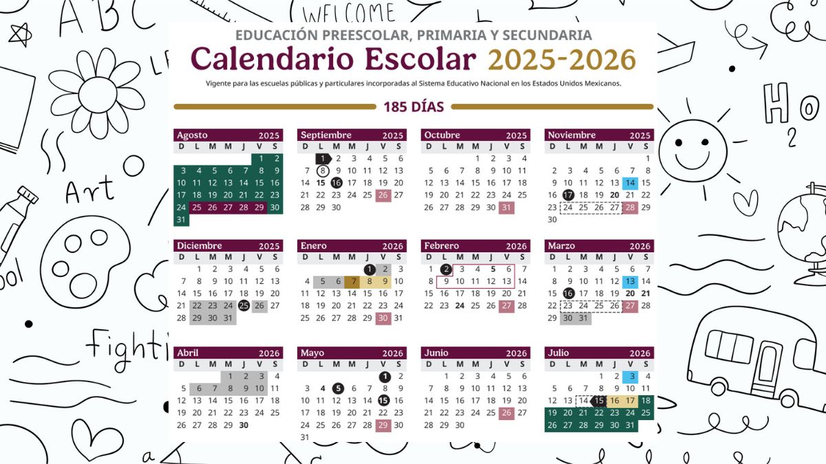 regreso a clases puentes sep calendario escolar 2025 a 2026
