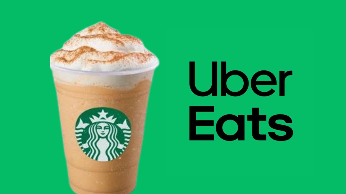 Uber Eats y Starbucks adelantan en plataformas la llegada Pumpkin Spice en México Cortesía: Marca