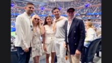 Lindsay Lohan, Checo Pérez y Tommy Hilfiger: la inesperada reunión en el US Open 2025 Cortesía: Marca