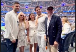 Lindsay Lohan, Checo Pérez y Tommy Hilfiger: la inesperada reunión en el US Open 2025 Cortesía: Marca