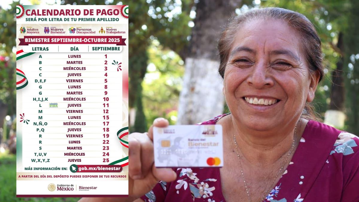 calendario pagos bienestar septiembre 2025 adultos mayores
