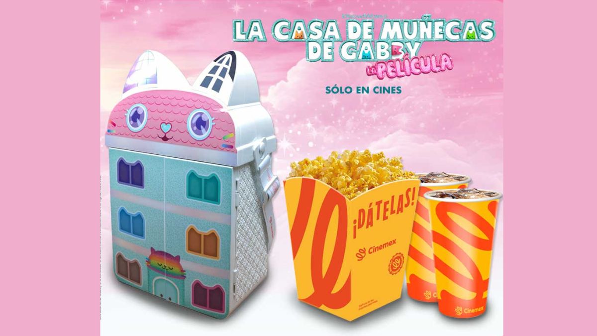 Cinemex lanza la tierna palomera de La Casa de Muñecas de Gabby: La Película Cortesía: Cinemex