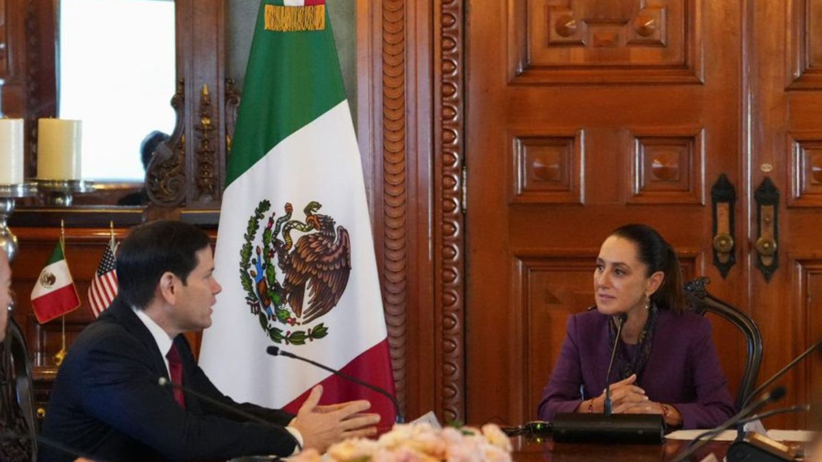 Claudia Sheinbaum y Mario Rubio. Cortesía: Gobierno