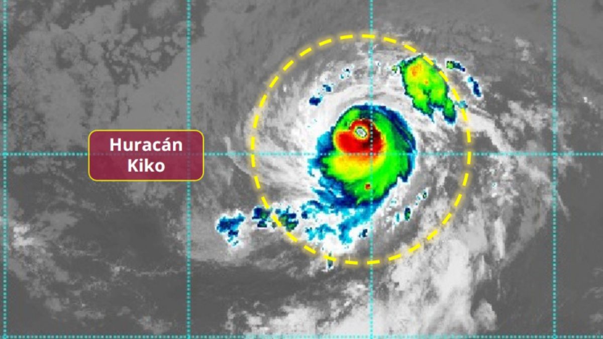 Huracán Kiko se intensifica en el Pacífico: ¿Hay riesgo para México? Cortesía: Gobierno