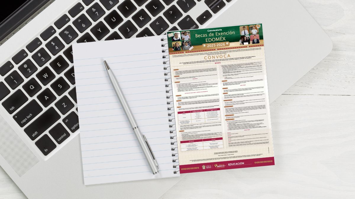 Beca Exención de Educación Edomex para el ciclo escolar 2025-2026: AQUÍ te puedes registrar Cortesía: Gobierno / Canva