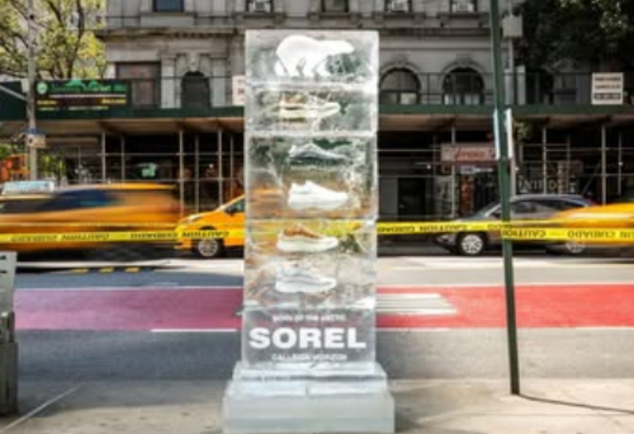sorel coleccion congelada en hielo en NYC